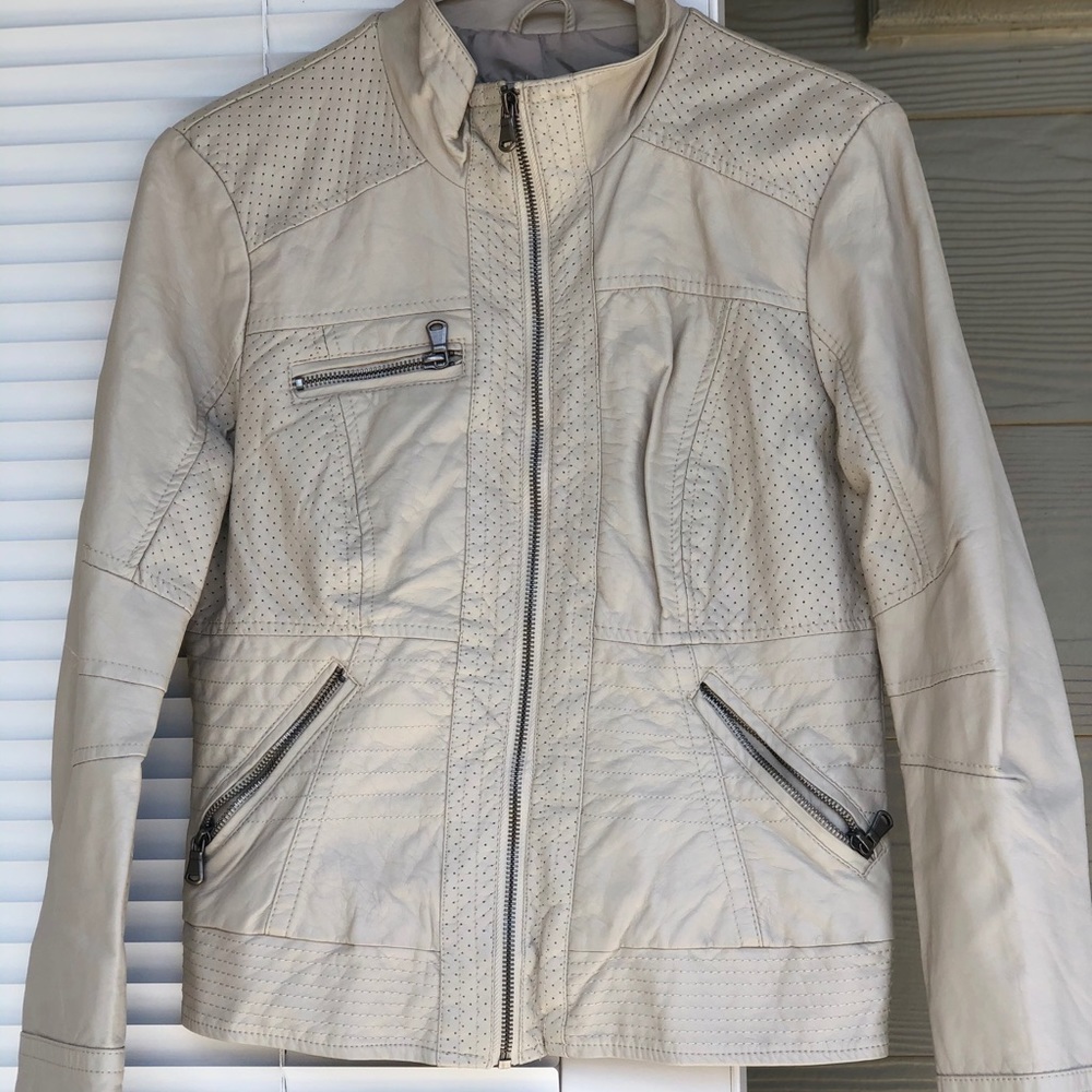 Faux leather jacket
